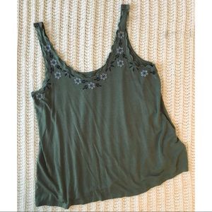 American Eagle Floral Tank